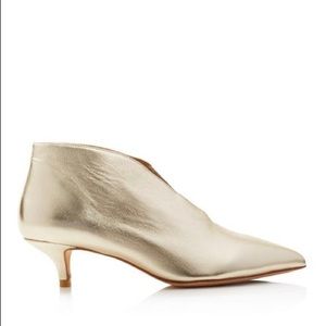 Pour La Victoire Kora Gold Kitten Heel Booty 7